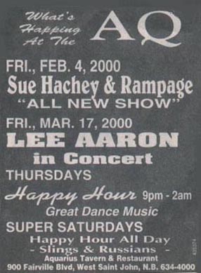 Ad for show in St. John,NB,Canada 2000